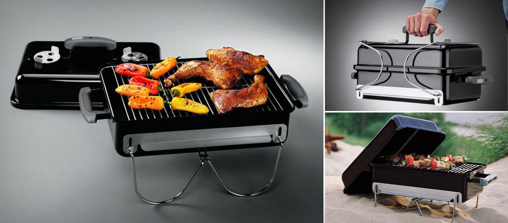 incompleet Tijd Orthodox WEBER GO-ANYWHERE CHARCOAL GRILL 