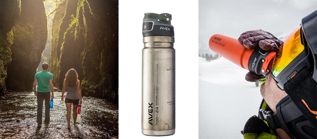 Avex Freeflow Water Bottle - 34oz - Hike & Camp
