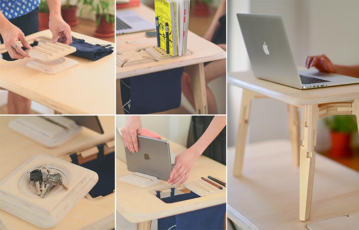 StorkStand: This Portable Tray Can Convert Office Chairs Into Standing  Tables